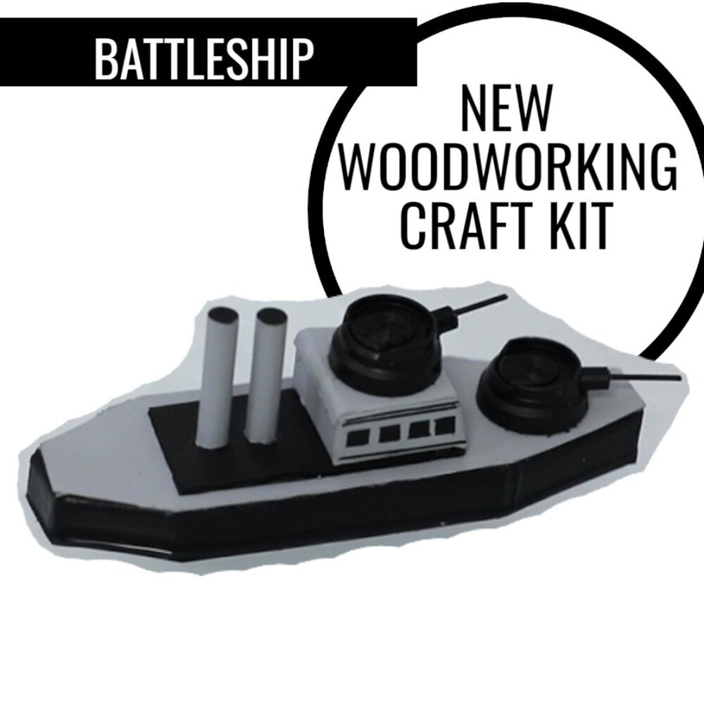 NEW Home Depot Kids Workshop Kit Battleship Craft Kit Stem Toy DIY Building Set